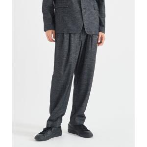 スラックス 「THE TOKYO/ザトウキョウ」Washable Tweedy Jersey Wide Tapered Pants メンズ