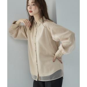 ブラウス シャツ シアードッキングブラウス レディース