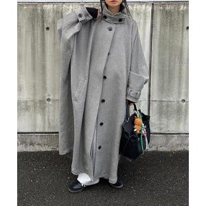 ステンカラーコート コート ヘリンボーン柄 ウール FD24W257「Fano