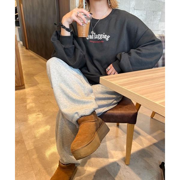 トレーナー スウェット 「INTERPLAY x おなつ」Tucked Balloon Sleeve...