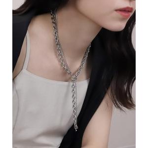 アレルギー対応 ネックレス blackdia ocean マンテルダブルチェーンネックレス レディース メンズ｜ZOZOTOWN Yahoo!店
