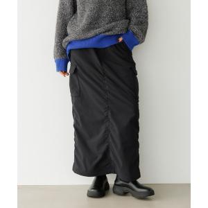 スカート 「裏起毛であったかい」裏起毛カーゴスカート