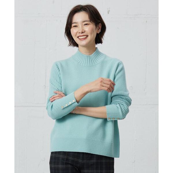 ニット セーター 「洗える」CASHBIT NEO ハイネックニット レディース