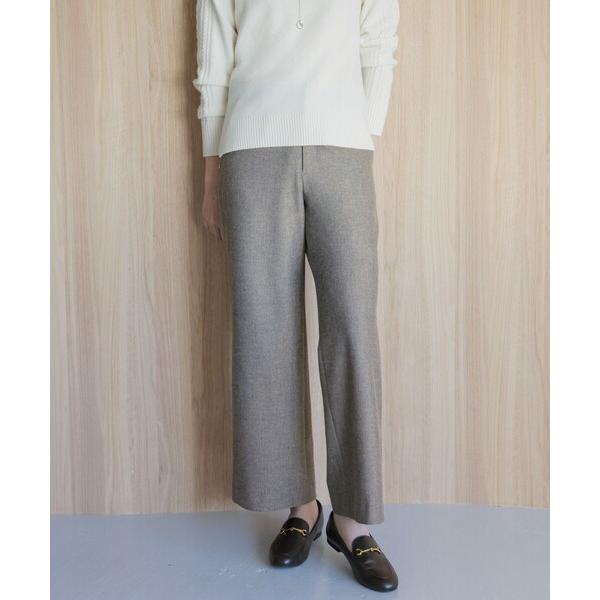 パンツ 「洗える」チェルビック セミワイド パンツ レディース