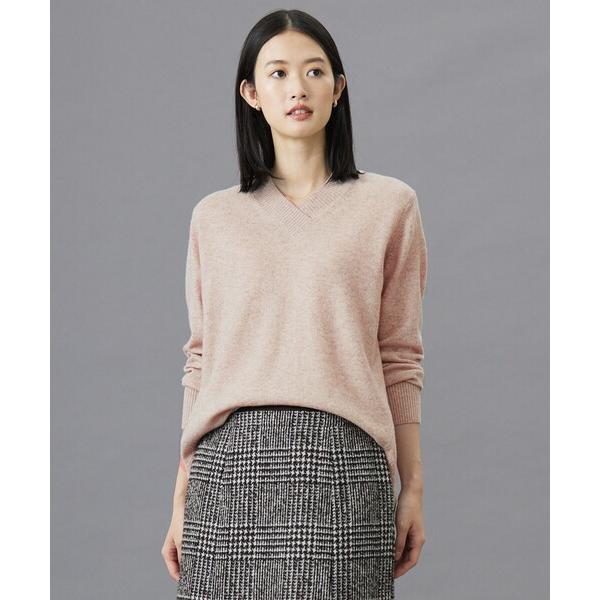 ニット セーター 「洗える」CASHMERE BLEND Vネック プルオーバーニット レディース