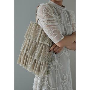 トートバッグ ラメフリルトートバッグ サブバッグ パーティーバッグ 結婚式 二次会 お呼ばれ フォーマル オケージョン レディース