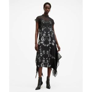 ワンピース 夏 半袖 GIAN LACE TRIM ASYMMETRIC MAXI DRESS | GIAN レース トリム アシンメトリー マキシ ドレス・ワンピース