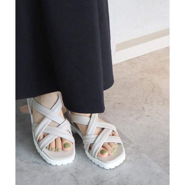 サンダル クロスチューブベルト スポーツサンダル「日本製」 レディース