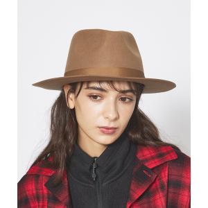 レックハッター Req Hatter BRIM UP LONG FELT HAT （BROWN