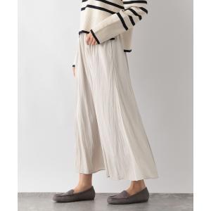 パンツ さらさらリラックスフレアワイドパンツ/142377 レディース