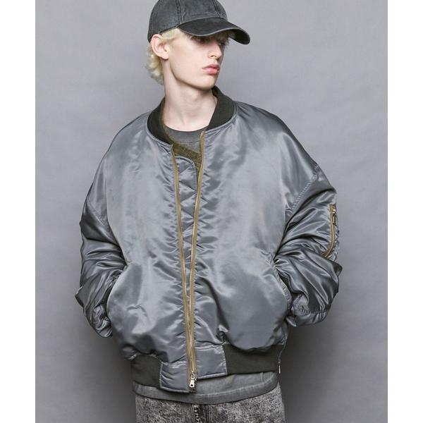 ma1 ma-1 「UNISEX」Prime-Over Nylon MA-1 Bomber Jack...