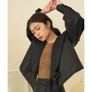 レザージャケット ライダース フェイクレザーショートライダースジャケット レディース