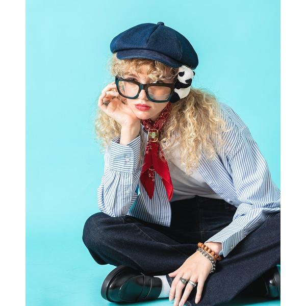 伊達メガネ メガネ 眼鏡 TEDDY ankoROCK ビッグスクエアメガネ / メンズ レディース...