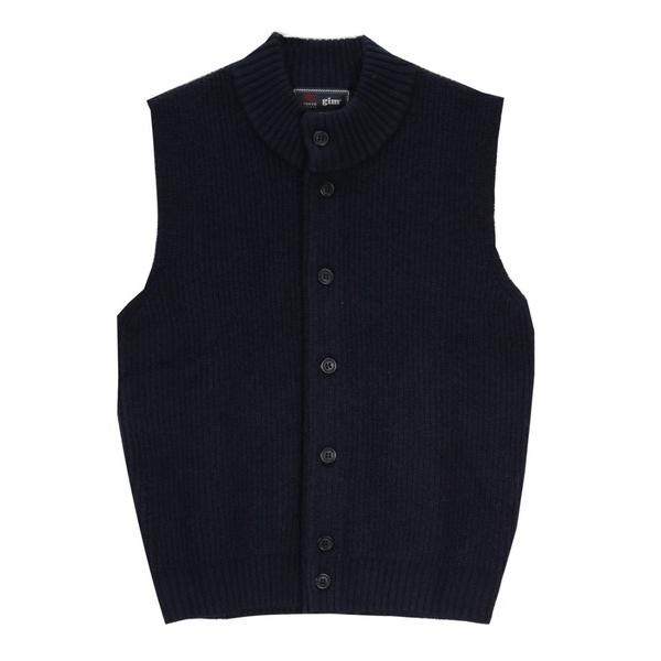 ベスト ジレ 「東京シャツ×gim(R) 」紡毛前開き メンズニットベスト メンズ