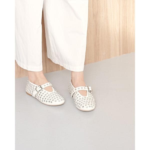 パンプス スタッズ メリージェーン