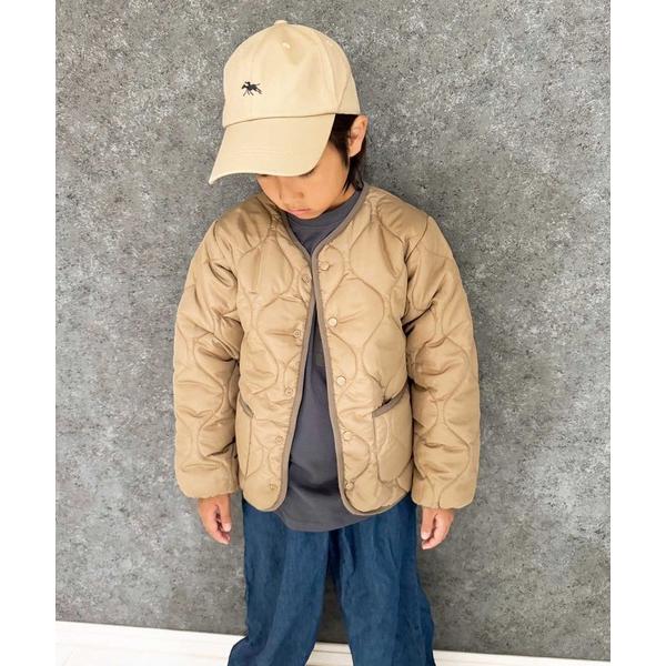 ノーカラージャケット アウター ノーカラー　キルティング　ジャケット キッズ 子供服 男の子 女の子