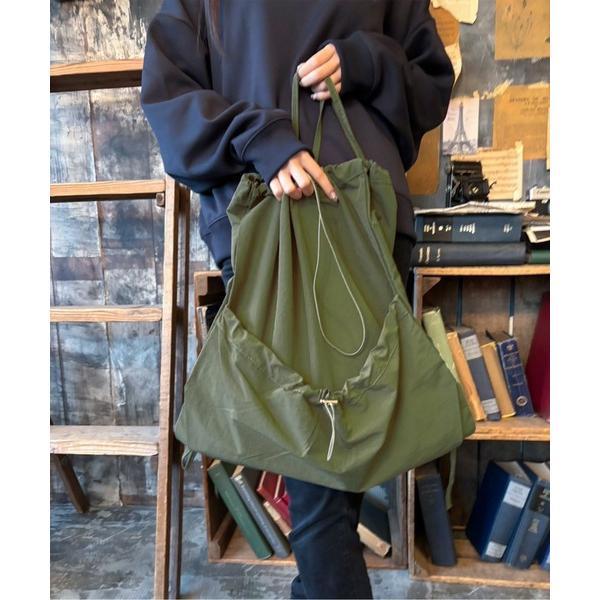 デイバック リュック 「M2SUQARED/エムツースクエア」ナイロンシャーリングナップザック レデ...