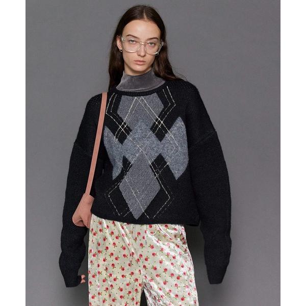 ニット セーター Argyle Knit Tops/アーガイルニットトップ「MAISON SPECI...