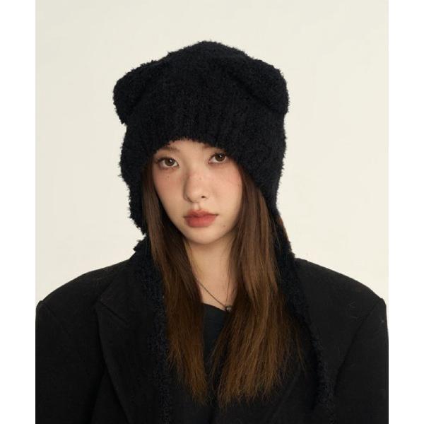 ニット帽 ニットキャップ 新色追加/熊耳　ニットキャップ レディース