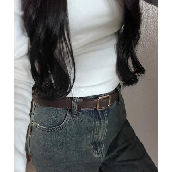 ベルト 穴なしベルト レディース