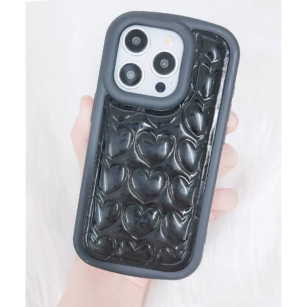 スマホケース 3D ハート ソフト iPhone ケース