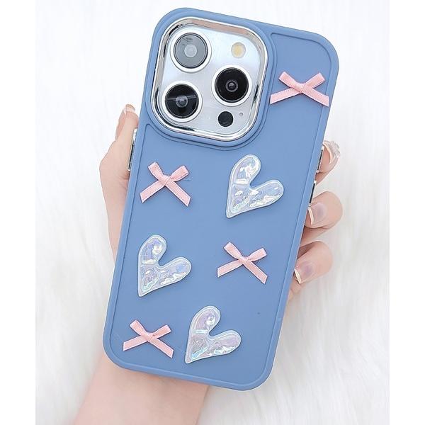 スマホケース 3D メニー リボン ハート iPhone ケース