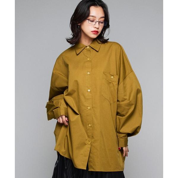 ブラウス シャツ シンプルオーバーシャツ レディース