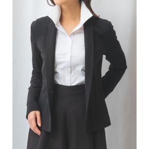 ジャケット テーラードジャケット 「NARACAMICIE」ミラノリブニットジャケット レディース