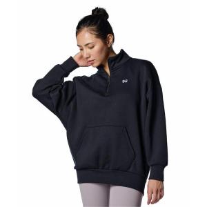 トレーナー スウェット UAエッセンシャル フリース 1/2ジップ トップス（トレーニング/レディース） レディース