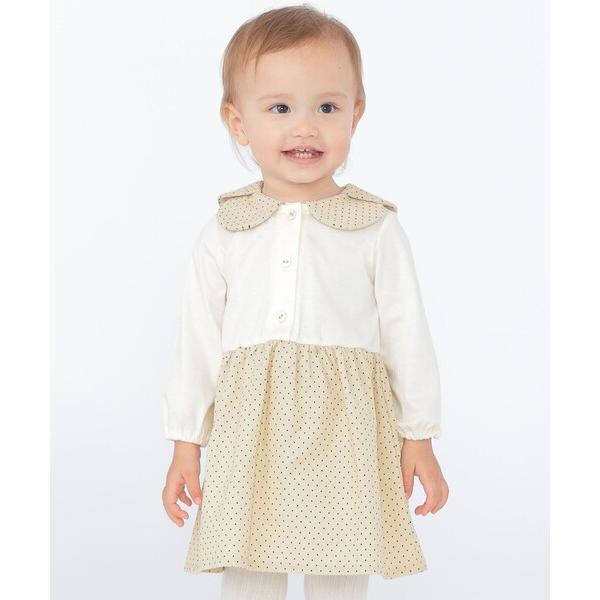 ワンピース SHIPS KIDS:80〜90cm / ドット カラー ワンピース キッズ 子供服 女...