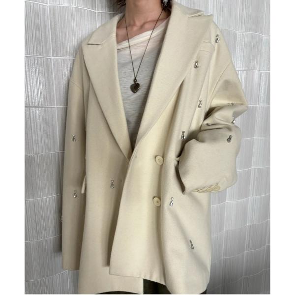 ジャケット テーラードジャケット UND ELSA BIJOU WOOL JACKET レディース