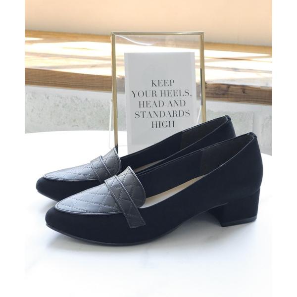 ローファー 晴雨兼用 アーモンドトゥ ローファーパンプス「日本製」 レディース