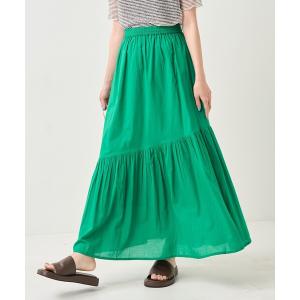 「FREAK'S STORE」 フレアスカート フリ- グリーン レディース