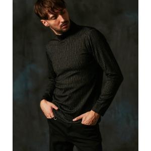 tシャツ ブリスターストライプJQモックネックプルオーバー メンズ