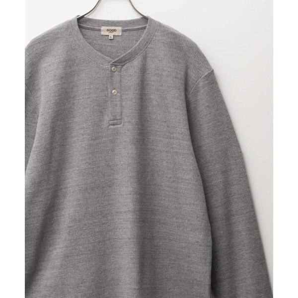 tシャツ GOODCREW ワッフルヘンリーロングスリーブＴ メンズ レディース
