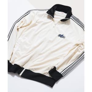 JOHN'S CLOSET ジャージ 「13」ベロア サイドライン ワンポイント刺繍