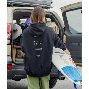 パーカー BILLABONG レディース BIG LOOSE PARKA パーカー 「2024年秋冬モデル」/ビラボンフラワーモチーフデザインプルオー