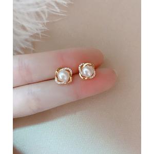 ピアス YU-KA:デザインパールピアス レディース