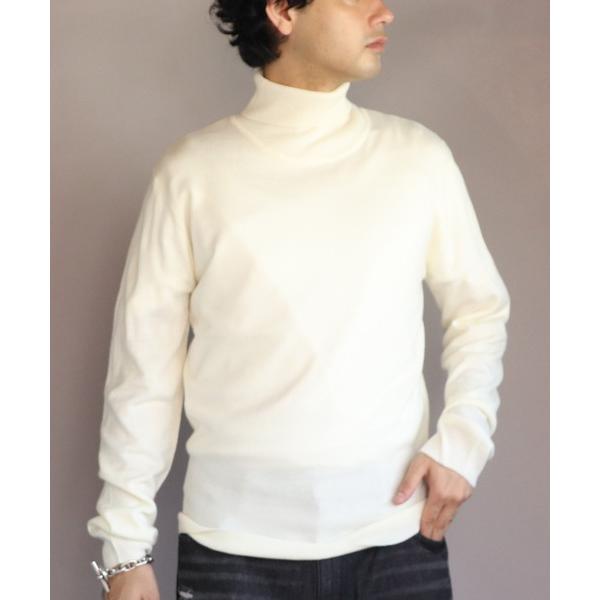 セーター ニット カシミヤタッチタートルネック メンズ レディース