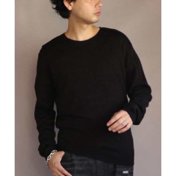 セーター ニット カシミヤタッチクルーネック メンズ レディース