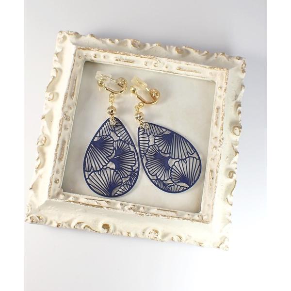 イヤリング HaRu*/「痛くないイヤリング」ジルコニア・メタルチャーム レディース