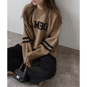 ニット セーター LMBOロゴラウンドカットニットプルオーバー レディース｜ZOZOTOWN Yahoo!店