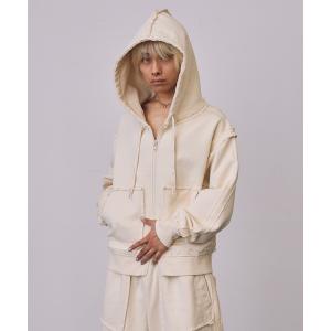 パーカー 「a2o」カットオフスウェットパーカー メンズ レディース