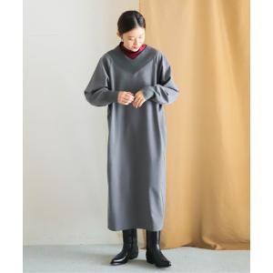 FIL DE FER ワンピース パンジープリント マチ付きワンピース  