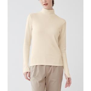 インナーシャツ 肌着 ADVANCE LABEL/アドバンスレーベル　ハイネック長袖インナー　重ね着いらずですっきり暖か レディース