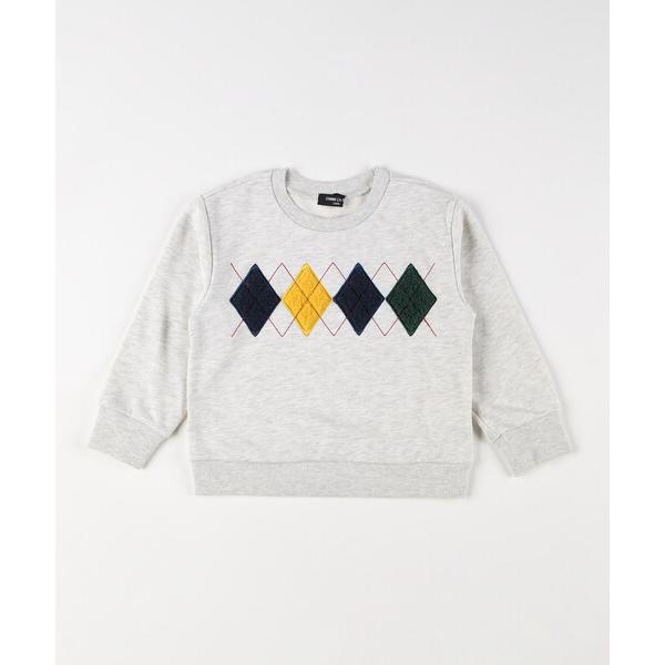 トレーナー  アーガイルモチーフ 長袖トレーナー キッズ 子供服 男の子 女の子