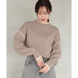 ニット セーター メルティパイピングプルオーバー/115933 レディース