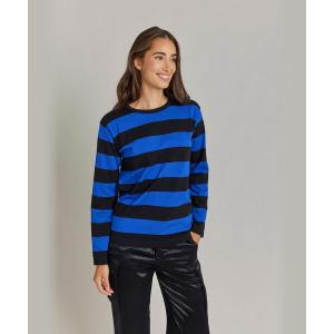 agnes b.（アニエスベー） tシャツ 太ボーダー コットン 長袖Tシャツ