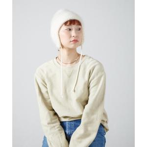 ニット帽 ニットキャップ Dog-Year Mohair Wool Knit Watch / イヤーカフ付きモヘアウールニットワッチ レディース