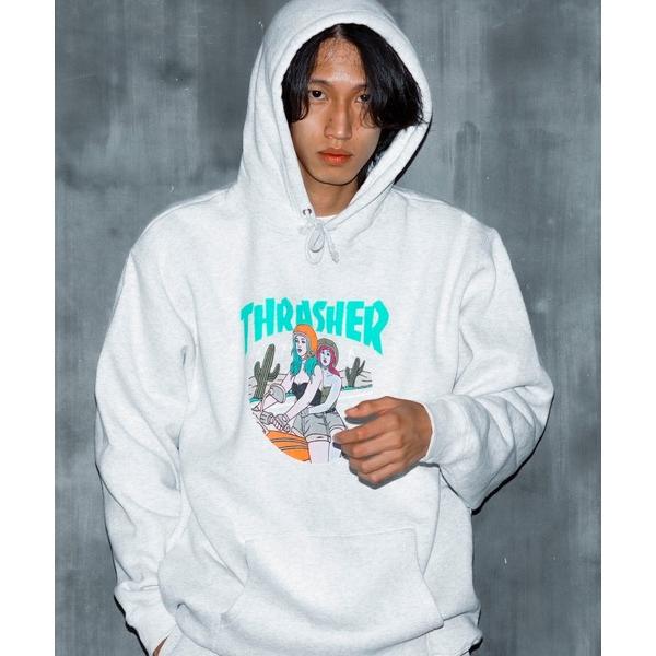 パーカー BABES HOODIE SWEAT PARKA/スラッシャー裏起毛リラックスサイジングバ...